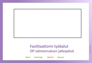 fasilitaattorin ty kalut