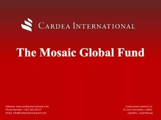 The Mosaic Global Fund