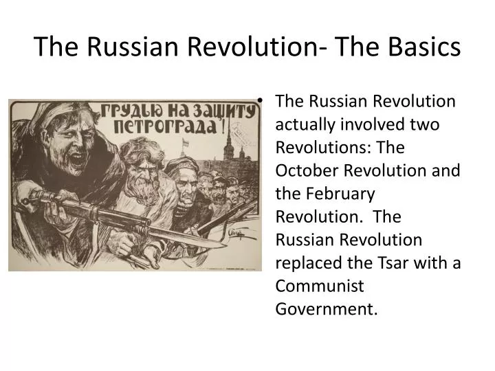 the russian revolution the basics