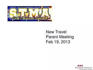 New Travel Parent Meeting Feb 19, 2013