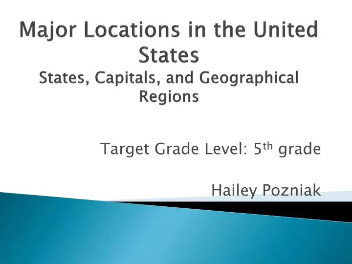 major locations in the united states states capitals and geographical regions