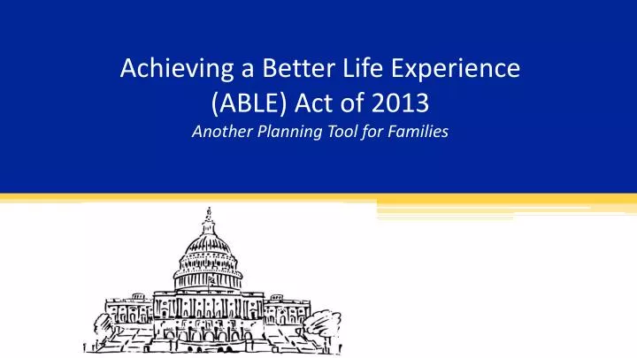 achieving a better life experience able act of 2013 another planning tool for families