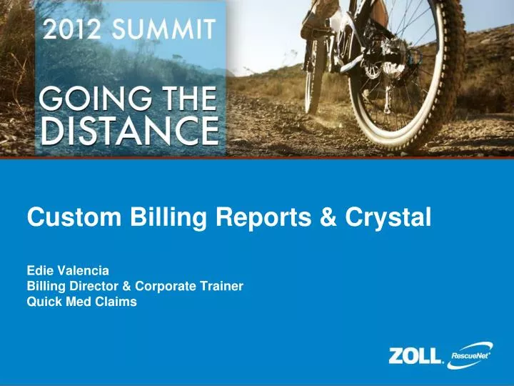 custom billing reports crystal edie valencia billing director corporate trainer quick med claims