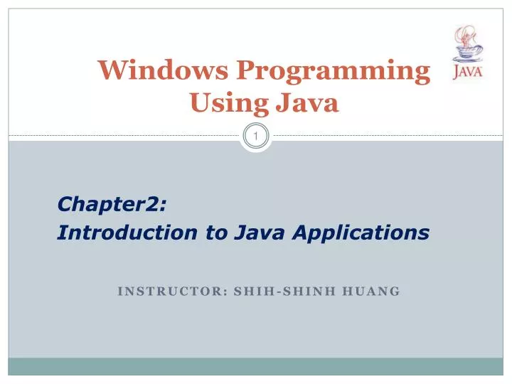 windows programming using java