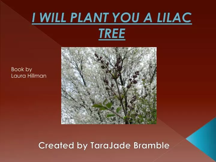 i will plant you a lilac tree