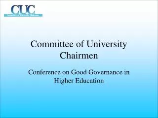 Committee of University Chairmen