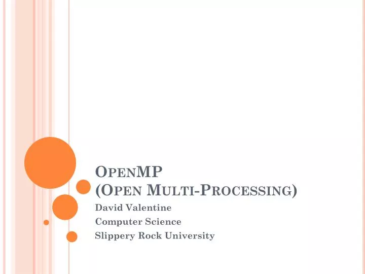 openmp open multi processing