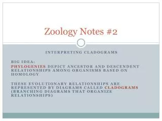 zoology notes 2