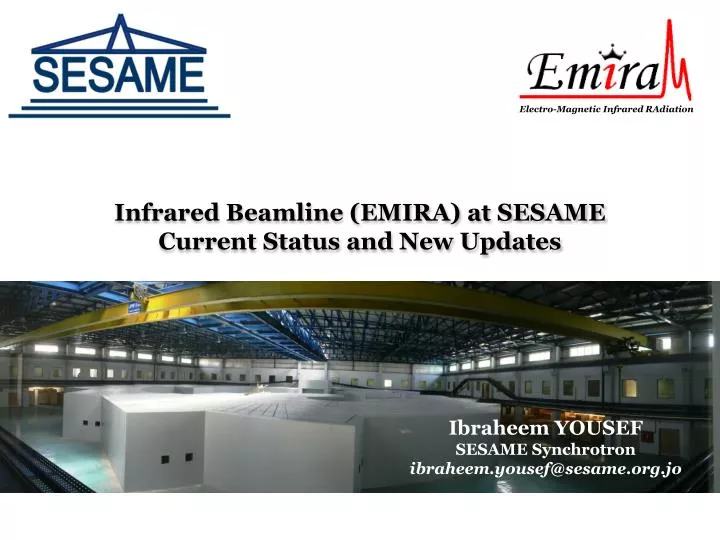 infrared beamline emira at sesame current status and new updates