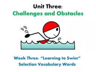 Unit Three: Challenges and Obstacles