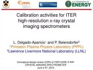 Calibration activities for ITER high - resolution x -ray crystal imaging spectrometers