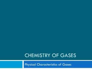 Chemistry of Gases