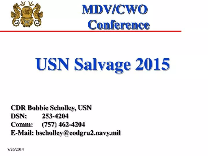 mdv cwo conference