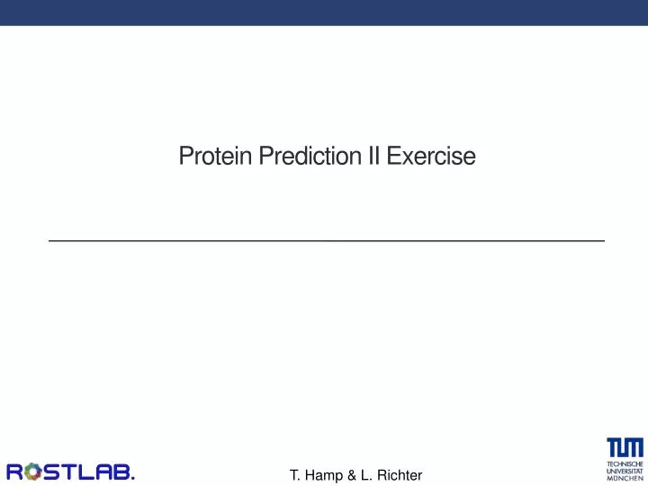protein prediction ii exercise
