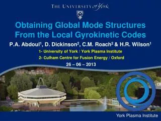 Obtaining Global Mode Structures From the Local Gyrokinetic Codes