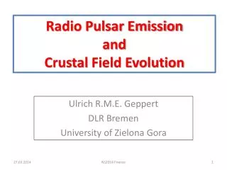 Radio Pulsar Emission and Crustal Field Evolution