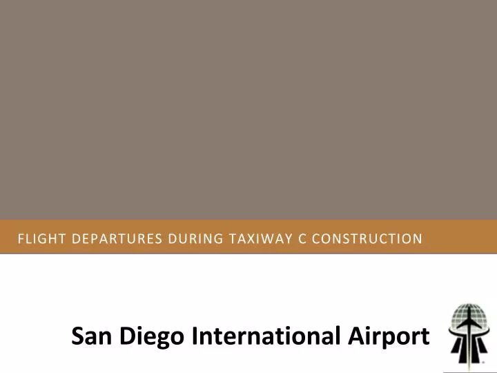 flight departures during taxiway c construction