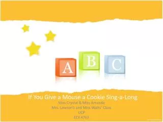 If You Give a Mouse a Cookie Sing -a-Long