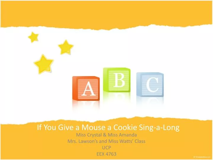if you give a mouse a cookie sing a long