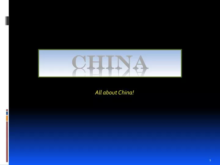 all about china