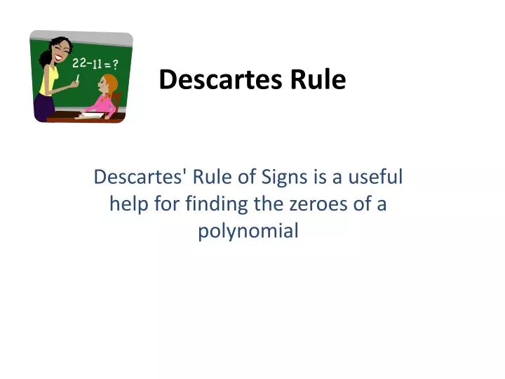 descartes rule