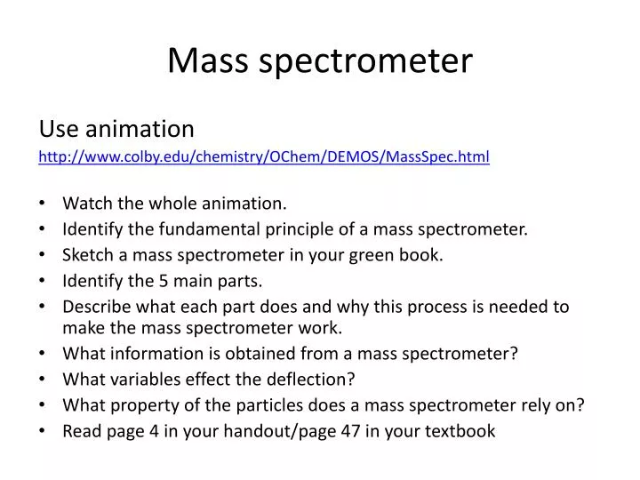 mass spectrometer