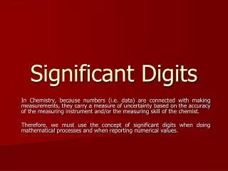 significant digits