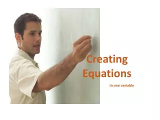 Creating Equations