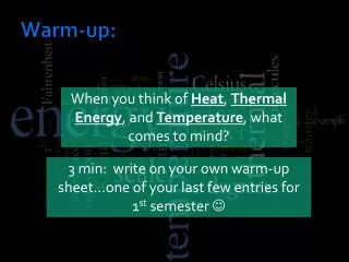 Warm-up: