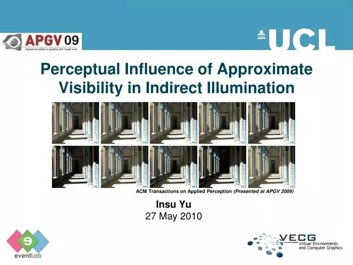 perceptual influence of approximate visibility in indirect illumination