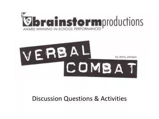 Discussion Questions &amp; Activities