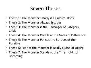 Seven Theses