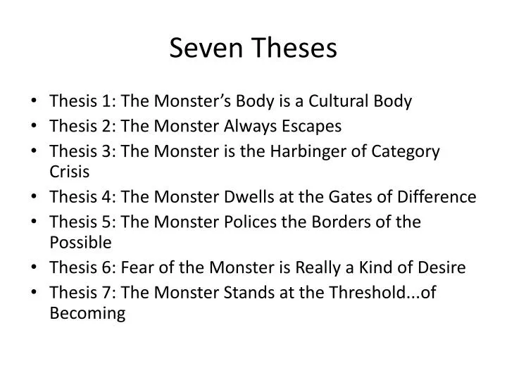 seven theses