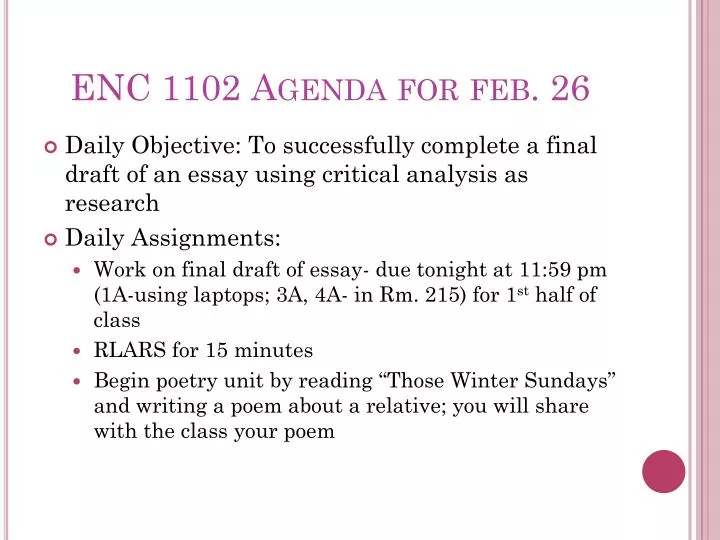 enc 1102 agenda for feb 26