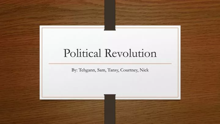 political revolution