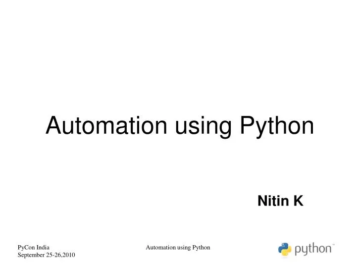 automation using python