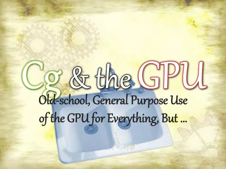 cg the gpu