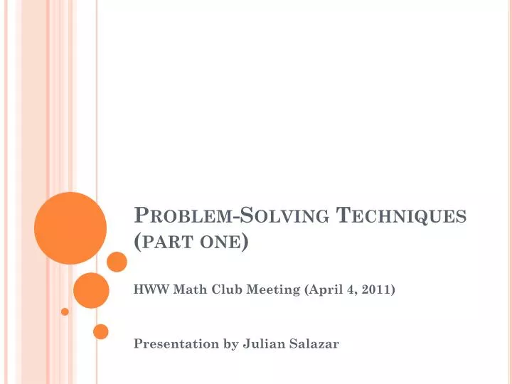 PPT - Waring's Problem PowerPoint Presentation, free download - ID:4504701