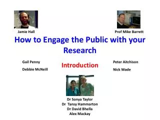 How to Engage the Public with your Research