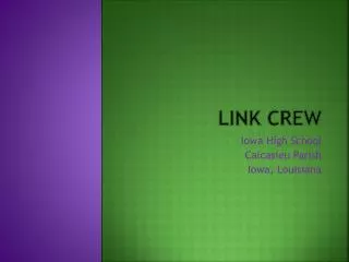 Link crew