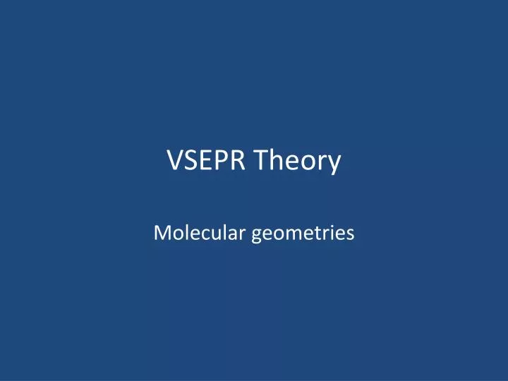 vsepr theory