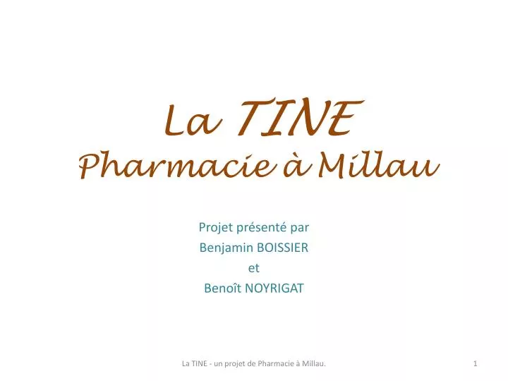 la tine pharmacie millau