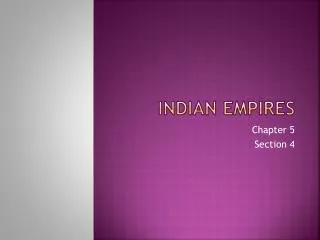 Indian Empires