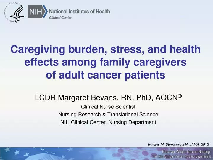 caregiving burden stress and health effects among family caregivers of adult cancer patients