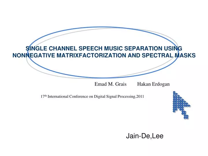 single channel speech music separation using nonnegative matrixfactorization and spectral masks