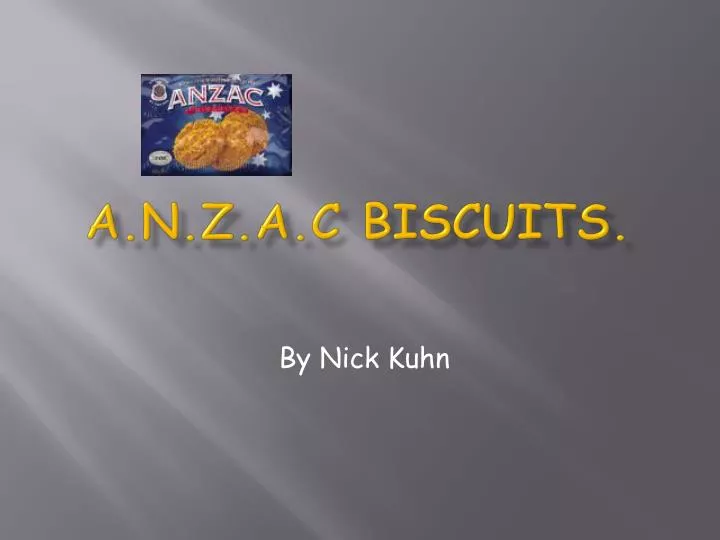 a n z a c biscuits