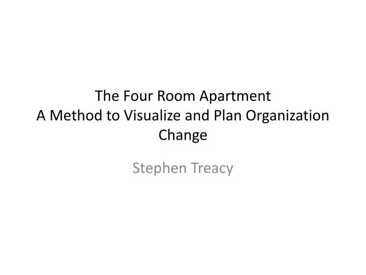the four room apartment a method to visualize and plan organization change