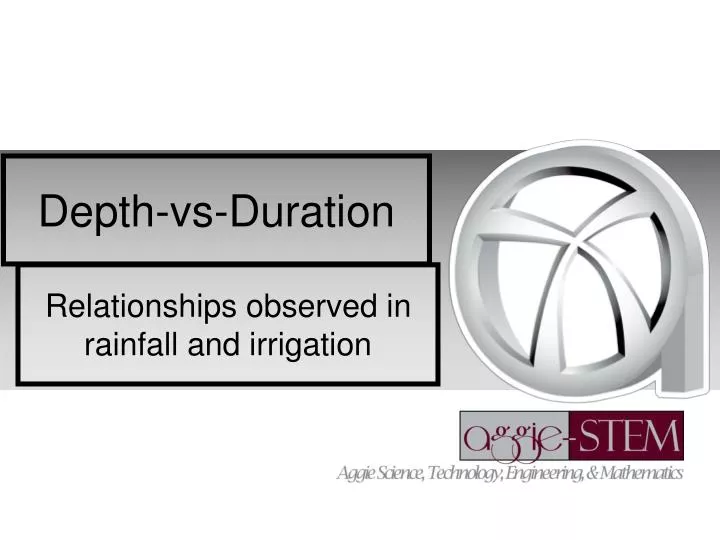 depth vs duration