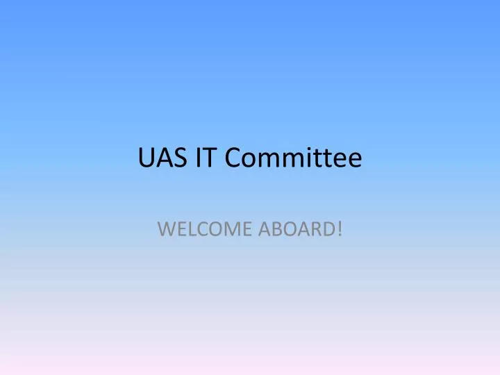 uas it committee