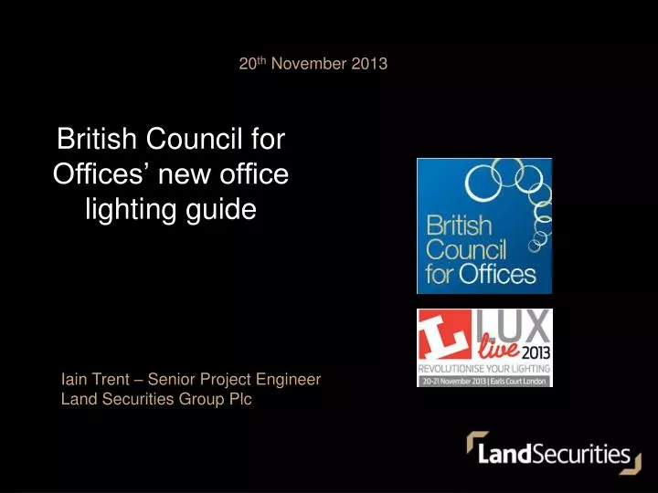 british council for offices new office lighting guide